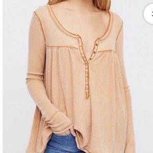 Free people thermo khaki kai henley